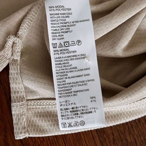 Tommy Bahama Golf Polo Size Mens Large Tan Khaki Color Preloved Excellent - Picture 5 of 6